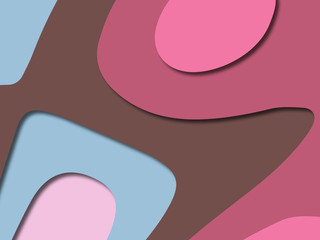 3D abstract paper art style, design layout for business presentations, flyers, posters, prints, decoration, cards, brochure cover.