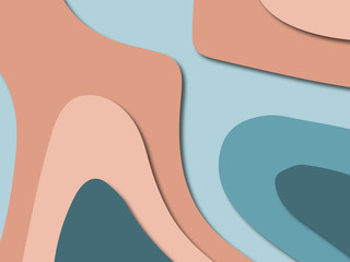 3D abstract paper art style, design layout for business presentations, flyers, posters, prints, decoration, cards, brochure cover.