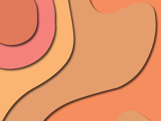 3D abstract paper art style, design layout for business presentations, flyers, posters, prints, decoration, cards, brochure cover.