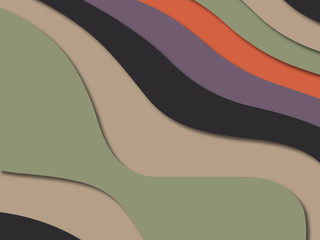 3D abstract paper art style, design layout for business presentations, flyers, posters, prints, decoration, cards, brochure cover.