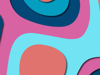 3D abstract paper art style, design layout for business presentations, flyers, posters, prints, decoration, cards, brochure cover.