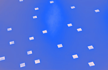 Blue plate with white lights  design background