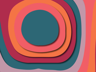 3D abstract paper art style, design layout for business presentations, flyers, posters, prints, decoration, cards, brochure cover.