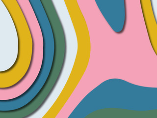 Obraz premium 3D abstract paper art style, design layout for business presentations, flyers, posters, prints, decoration, cards, brochure cover.