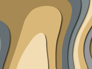 3D abstract paper art style, design layout for business presentations, flyers, posters, prints, decoration, cards, brochure cover.