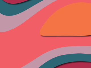 3D abstract paper art style, design layout for business presentations, flyers, posters, prints, decoration, cards, brochure cover.
