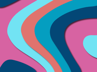 3D abstract paper art style, design layout for business presentations, flyers, posters, prints, decoration, cards, brochure cover.