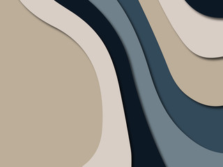 3D abstract paper art style, design layout for business presentations, flyers, posters, prints, decoration, cards, brochure cover.