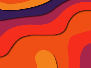 3D abstract paper art style, design layout for business presentations, flyers, posters, prints, decoration, cards, brochure cover.