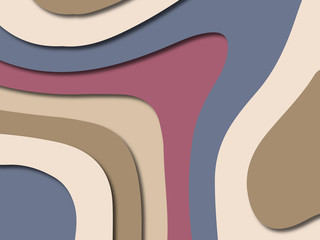 3D abstract paper art style, design layout for business presentations, flyers, posters, prints, decoration, cards, brochure cover.