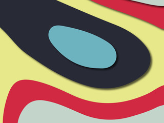 3D abstract paper art style, design layout for business presentations, flyers, posters, prints, decoration, cards, brochure cover.