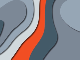 3D abstract paper art style, design layout for business presentations, flyers, posters, prints, decoration, cards, brochure cover.