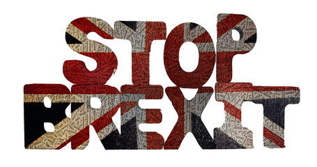 the words STOP BREXIT