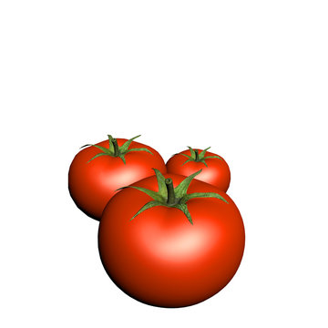3d render tomato