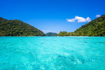 beautiful clear water at Surin island in Phang-nga Province Thailand