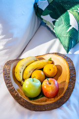 welcome fruits in hotel’s room