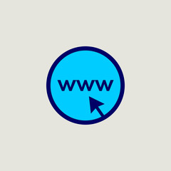 Internet world vector