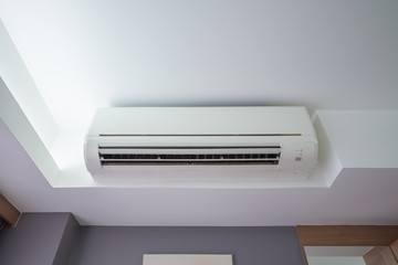 Air conditioner cooling fresh system in hotel bedroom