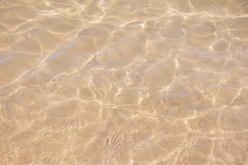 Fototapeta na wymiar waves on the beach clear water abstract wave pattern