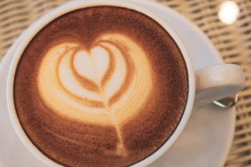 latte art of coffee