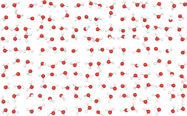 Repeating water molecules background