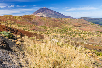 Fototapeta na wymiar Stunning view of the Teide volcano. Las Cañadas del Teide. Tenerife. Canary Islands..Spain