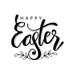 Happy Easter hand  lettering 