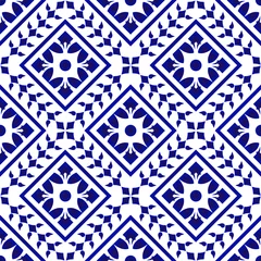 Fotobehang Donkerblauw abstract patroon