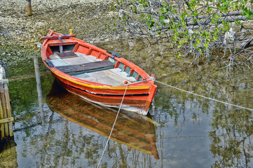 boat on the lake