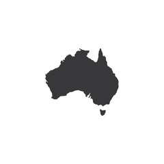 Australia map simple icon