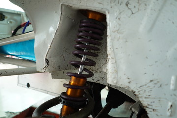 Car's suspension detail