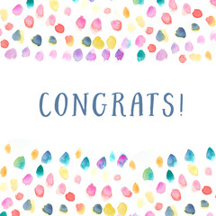 Painted Dots Colorful Background. Celebration Background Painted Dot