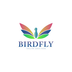 colorful bird logo
