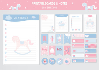 Set of animals and cute vector cards,bears,baby shower,printable,  tags,cards,templates,Notes, Stickers, Labels,Scrap booking, Congratulations, Invitations,Vector illustrations