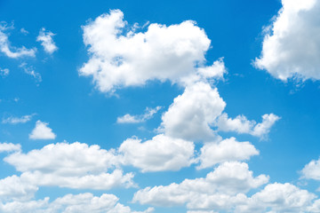 Obraz na płótnie Canvas Blue sky and white clouds background.