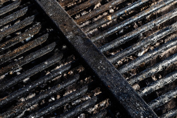 Schmutziger Grillrost