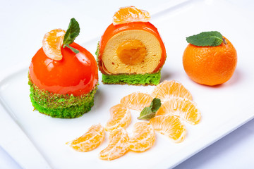 Mandarin dessert plate