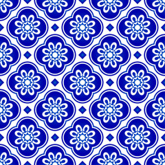 seamless blue pattern