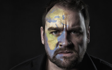 Flag of Portugal on face