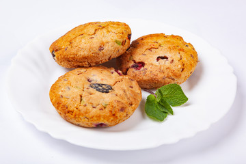 cookies on a white plate