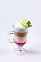 cocktail with syrup and coffee