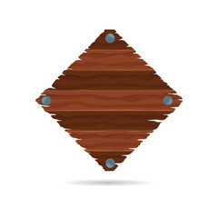wooden signboard illustration