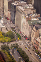 Aerial of Chicago's Michigan Avenue