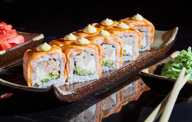 rolls on a plate