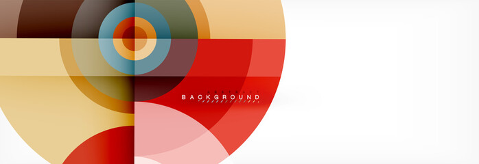Obraz premium Geometric circle abstract background, creative geometric wallpaper.