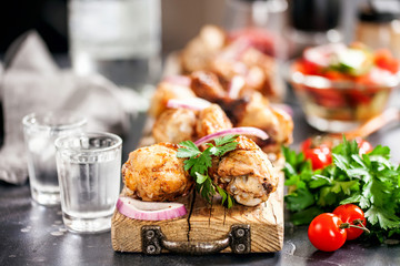 Barbecue chicken legs