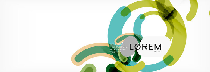 Linear design circle background