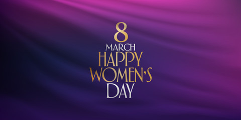 8 March. International Happy Women's Day Celebration. Billboard, Poster, Social Media, Story, Wishes Card, Greeting Card, Trendy Design Template. (TR: 8 Mart Dunya Kadinlar Gununuz Kutlu Olsun.)