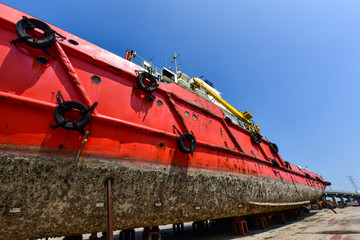 Ships for maintenance at shipyards