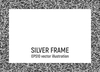Straight silver frame.